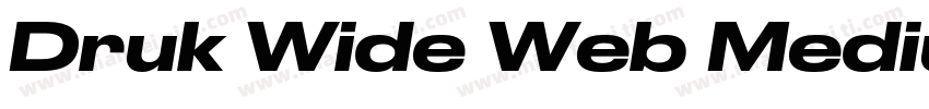 Druk Wide Web Medium字体转换